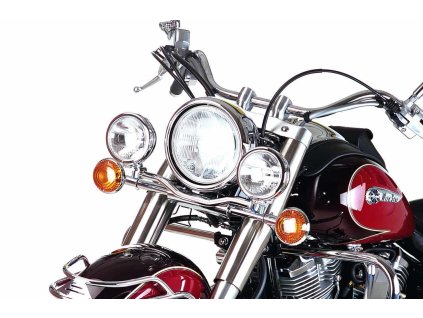 Sada přídavných světlometů Twinlight (dálková světla) včetně držáku a kabelu chrom pro Yamaha XV 1600 Wild Star (1994-2004)