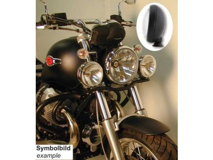 Sada přídavných světlometů Twinlight (dálková světla) včetně držáku a kabelu černá pro Moto Guzzi C 940 Bellagio (2007-)/Aquila Nera (2006-)