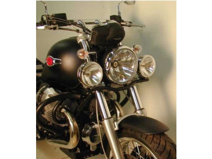 Sada přídavných světlometů Twinlight (dálková světla) včetně držáku a kabelu chrom pro Moto Guzzi C 940 Bellagio (2007-)/Aquila Nera (2006-)