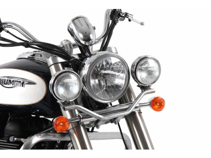 Sada přídavných světlometů Twinlight (dálková světla) včetně držáku a kabelu chrom pro Triumph Bonneville America/Speedmaster (2011-2017)