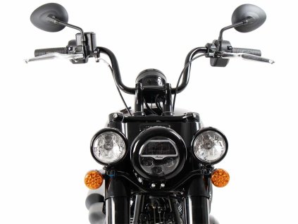 Sada přídavných světlometů Twinlight (dálková světla) včetně držáku a kabelu černá pro Indian Chief Dark Horse / Chief Bobber Dark Horse / Super Chief Limited (2022-)