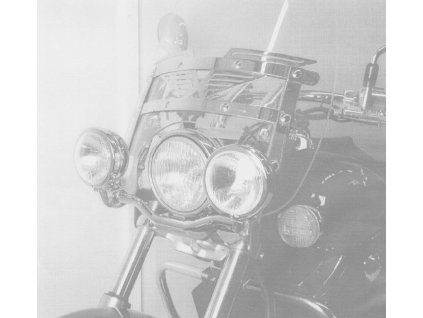 Sada přídavných světlometů Twinlight (dálková světla) včetně držáku a kabelu chrom pro Honda VT 750 D2 Black Widow s kotoučem (2001-2003)