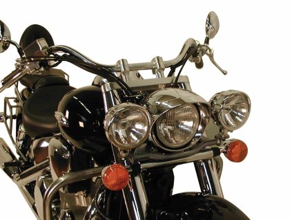 Sada přídavných světlometů Twinlight (dálková světla) včetně držáku a kabelu chrom pro Honda VTX 1300 (2003-2007)
