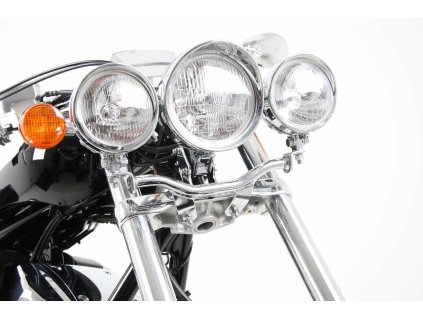 Sada přídavných světlometů Twinlight (dálková světla) včetně držáku a kabelu chrom pro Honda VT 1300 CX (2010-2012)