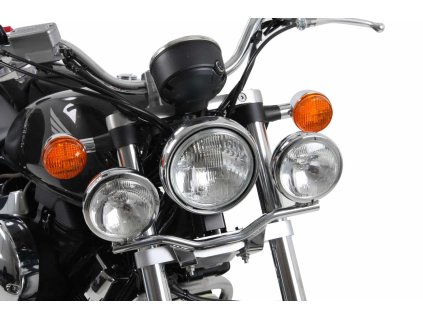 Sada přídavných světlometů Twinlight (dálková světla) včetně držáku a kabelu chrom pro Honda VT 750 S/RS (2010-2011)