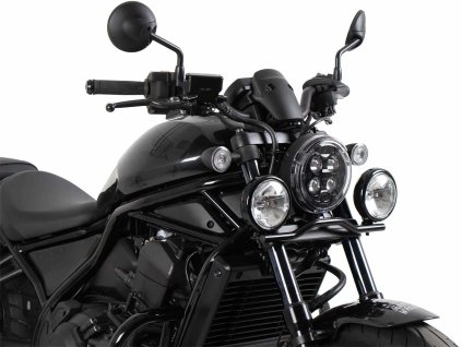 Sada přídavných světlometů Twinlight (dálková světla) včetně držáku a kabelu černá pro Honda CMX 500 Rebel (2020-)