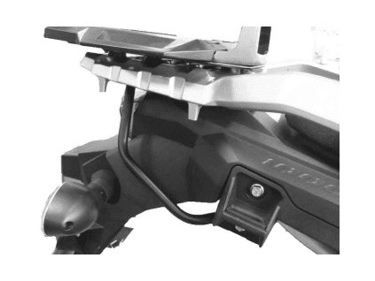Přídavná vzpěra pro hliníkový nosič / Easyrack černá pro Suzuki V-Strom 650/XT (2017-)