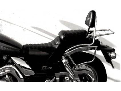 Sissybar bez nosiče zavazadel chromovaný pro Kawasaki EL 250 (1994)/EL 252 (1996-2003)