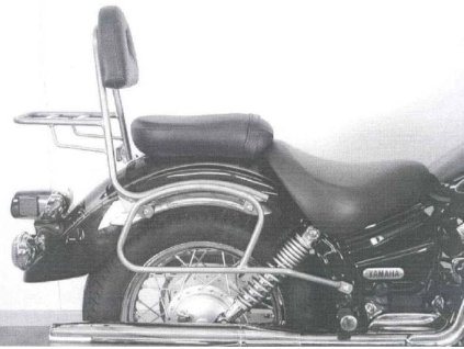 Sissybar bez nosiče zavazadel chromovaný pro Yamaha XVS 125/250 Drag Star (2000-2004)