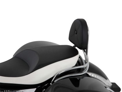 Sissybar bez nosiče zavazadel chromovaný pro Moto Guzzi California 1400 Custom/Touring/Audace/Eldorado (2013-)