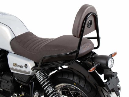 Sissybar bez nosiče zavazadel černý/hnědý pro Moto Guzzi V7 Special/Stone/Centenario (2021-)