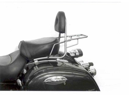 Sissybar s chromovaným nosičem zavazadel pro Kawasaki VN 1500 Classic Tourer (1998-2003)