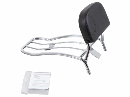 Solorack s chromovou opěrkou zad pro Suzuki VL 800 Volusia (2001-2005) / C 800 Intruder (2005-)