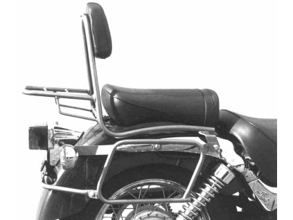Sissybar s chromovaným nosičem zavazadel pro Suzuki VL 125/250 Intruder (1999-2007)