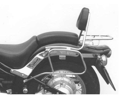 Sissybar s chromovaným nosičem zavazadel pro Yamaha XVS 650 Drag Star (1996-2003)