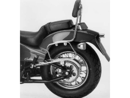 Chromovaný trubkový kožený držák brašen pro Honda VT 600 C (1988-2000)