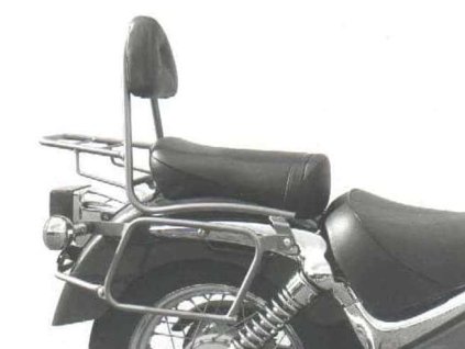 Chromovaný trubkový kožený držák brašen pro Suzuki VL 125/250 Intruder (1999-2007)