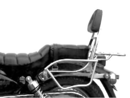 Chromovaný trubkový kožený držák brašen pro Suzuki LS 650 (1986-2000)