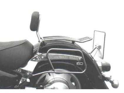 Chromovaný trubkový kožený držák brašen pro Suzuki VL 1500 Intruder (1998-2004)/C 1500 Intruder (2005)
