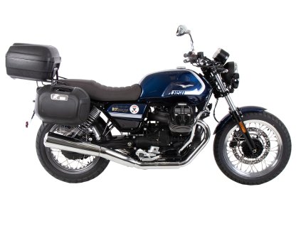 Chromovaný boční nosič C-Bow pro Moto Guzzi V7 Special/Stone/Centenario (850 ccm) (2021-)