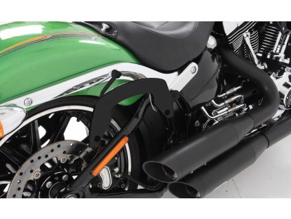 Boční nosič C-Bow (nekompatibilní se spolujezdcem) černý pro Harley-Davidson Softail Breakout (2013-2017)