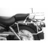 Kompletní sada nosičů (boční nosič kufrů a horní nosič kufrů z trubek) chrom pro Yamaha XV 125/250 Virago (1989-2002)
