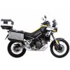 Černá sada nosičů kufrů s výřezem, včetně stříbrných kufrů s výřezem Xplorer CutOut, pro Aprilia Tuareg (2022-)