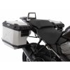 Černá sada nosičů kufrů s výřezem, včetně stříbrných kufrů s výřezem Xplorer CutOut, pro Harley Davidson Pan America (2021-)