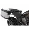 Černá sada nosičů kufrů s výřezem, včetně stříbrných kufrů s výřezem Xplorer CutOut, pro Harley Davidson Pan America (2021-)