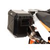 Nerezová sada nosičů kufrů s výřezem, včetně černých kufrů s výřezem Xplorer CutOut, pro KTM 890 SMT (2023-)