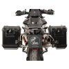 Nerezová sada nosičů kufrů s výřezem, včetně černých kufrů s výřezem Xplorer CutOut, pro KTM 890 SMT (2023-)