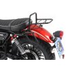 Černý trubkový nosič zavazadel pro Moto Guzzi V 9 Roamer (krátké sedadlo)(2016)