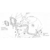 Ochranný rám nádrže v kombinaci s ochranným krytem motoru 502901 chrom pro BMW R 850 GS (1998-2000)/R 1100 GS (1994-1999)