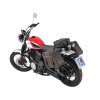Kožený držák brašen s výřezem černý pro Yamaha SCR 950 (2017-2020)