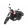 Kožený držák brašen s výřezem černý pro Yamaha SCR 950 (2017-2020)