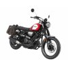 Kožený držák brašen s výřezem černý pro Yamaha SCR 950 (2017-2020)