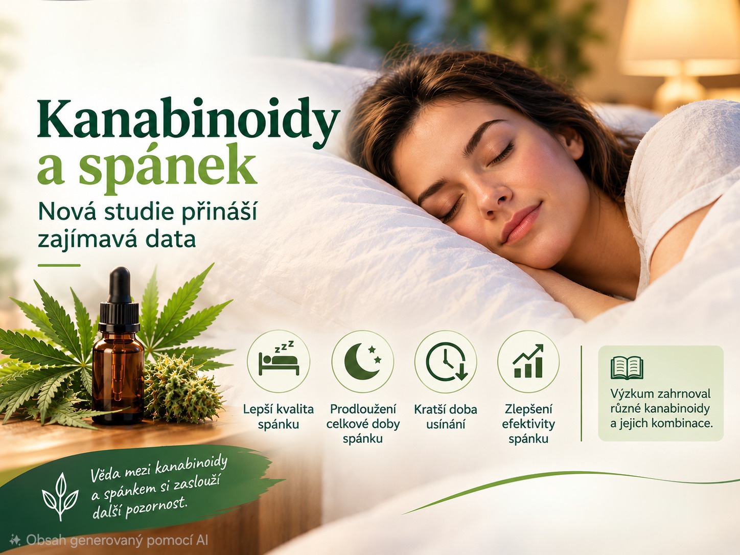Kanabinoidy a spánek: nové studie přinášejí zajímavé výsledky