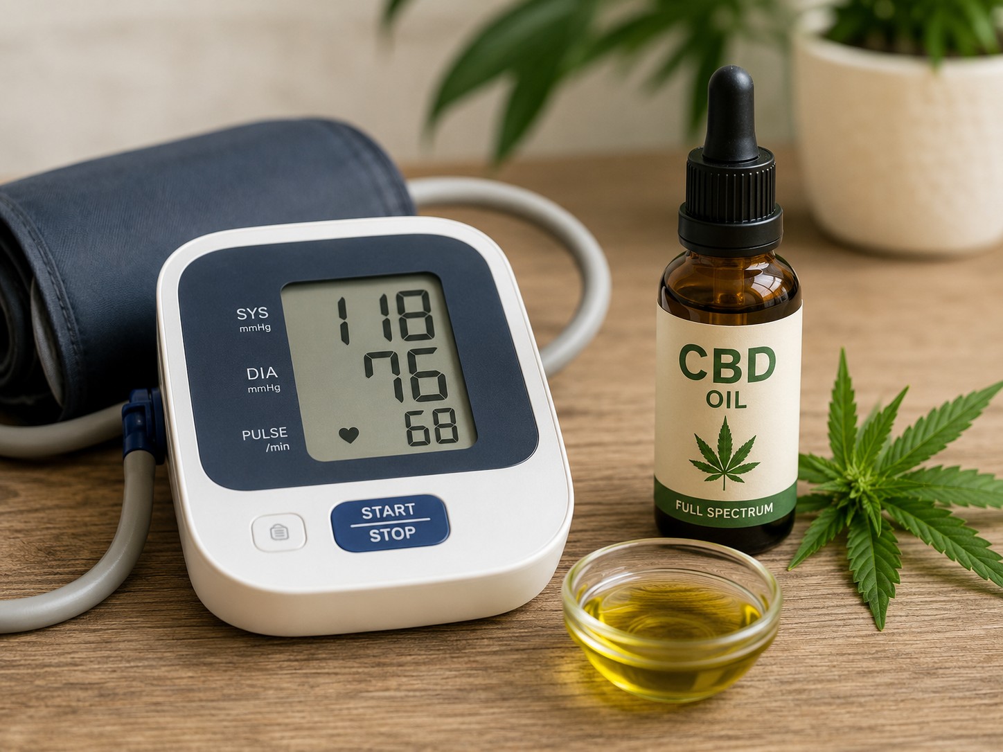 CBD může ovlivňovat krevní tlak.