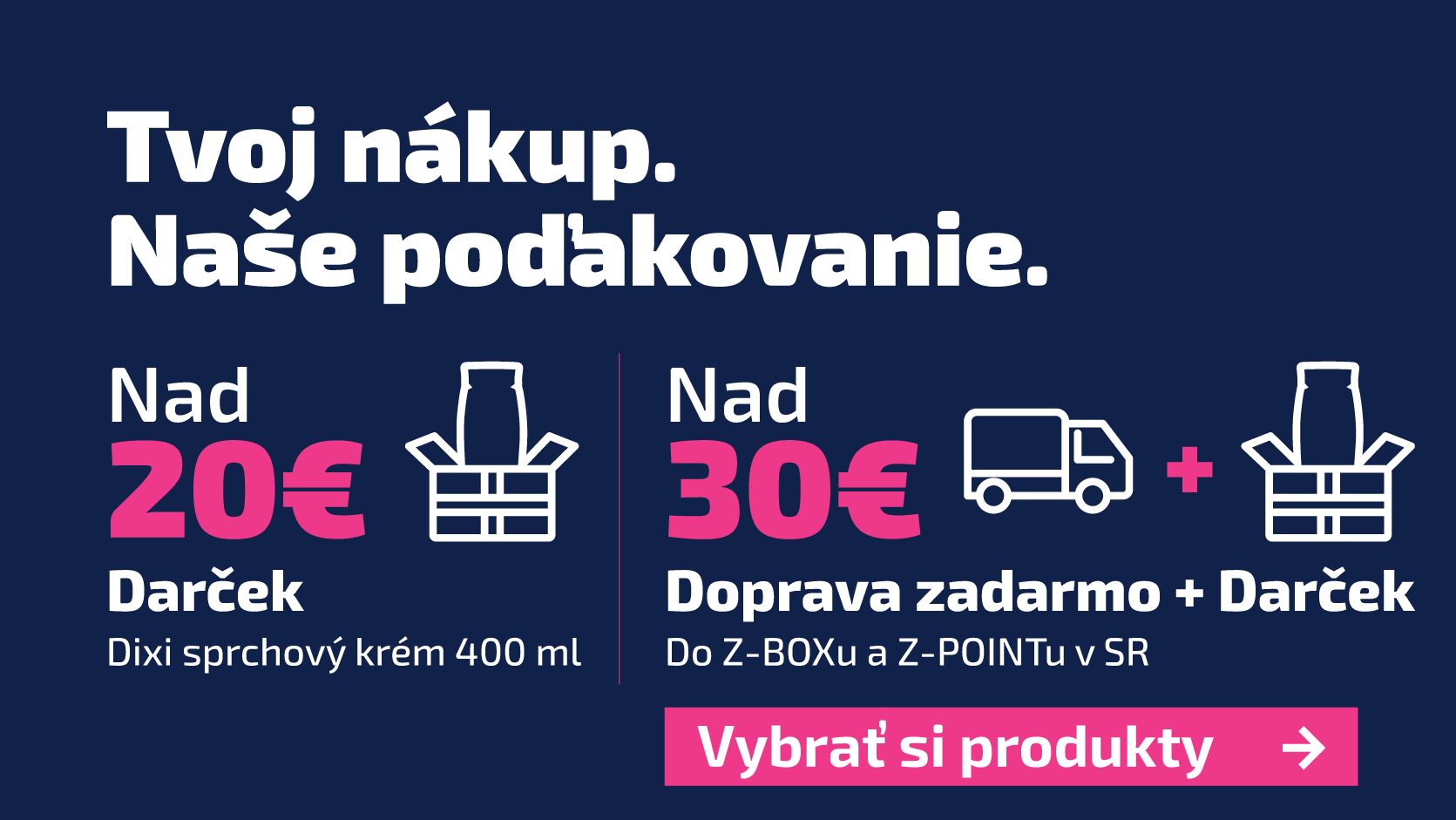 Darček a doprava zadarmo