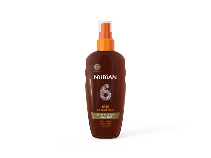 Nubian Olej na opaľovanie sprej SPF 6 200ml