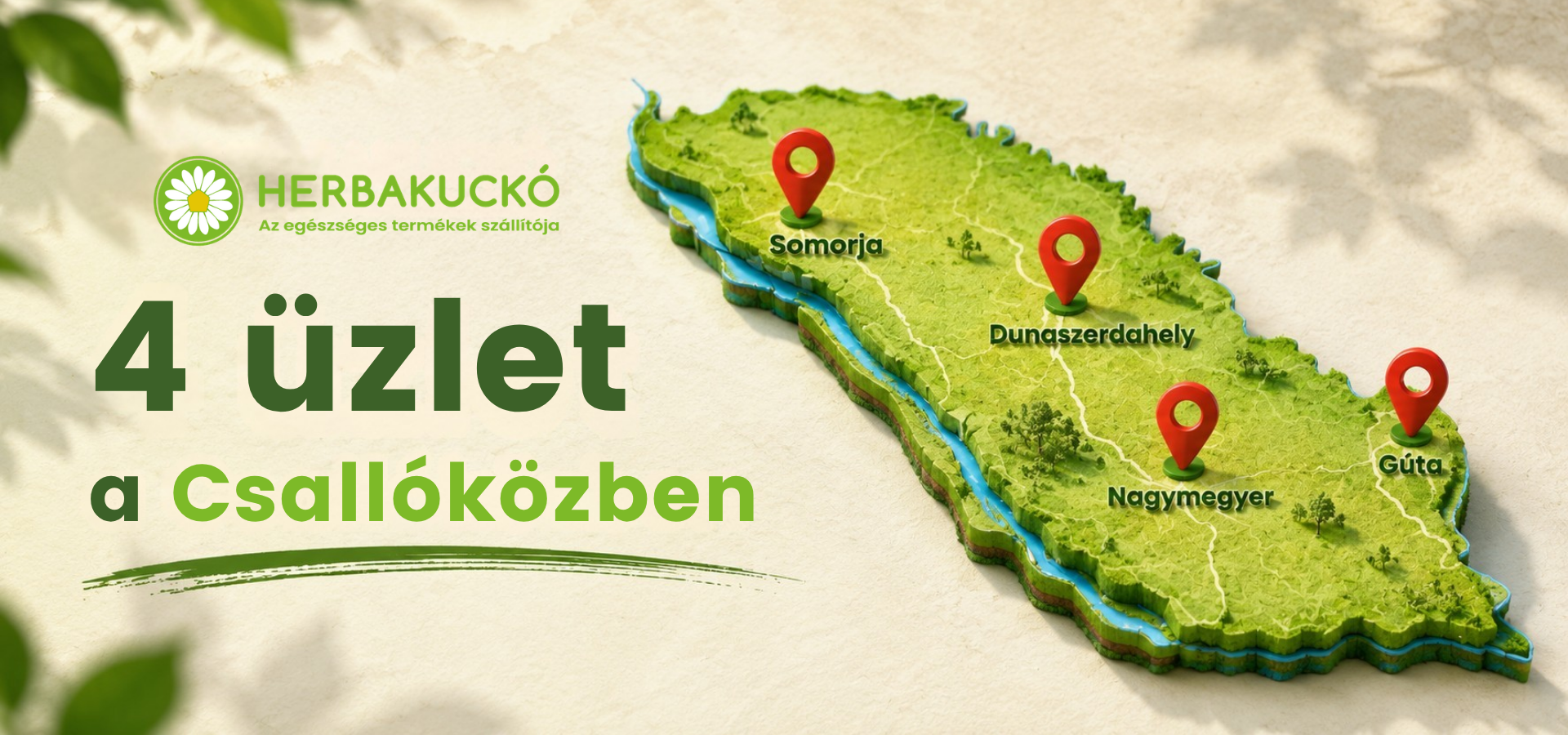 4 üzlet a Csallóközben – Somorja, Dunaszerdahely, Nagymegyer, Gúta