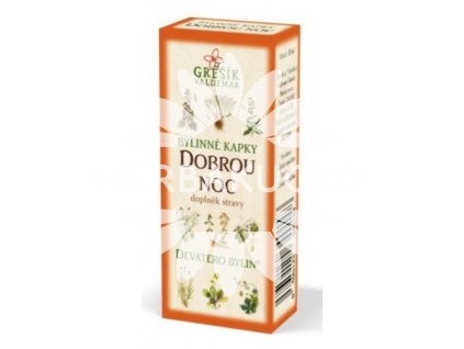 Dobrú noc bylinné kvapky