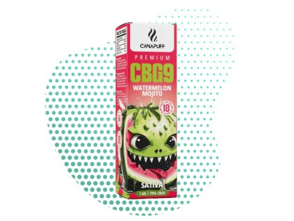cbg9 canapuff vape oneuse watermelon mojito