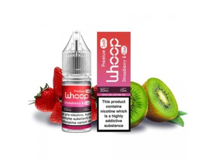 Whoop Strawberry/Kiwi 10ml - Nicotină lichidă sărată: 20mg