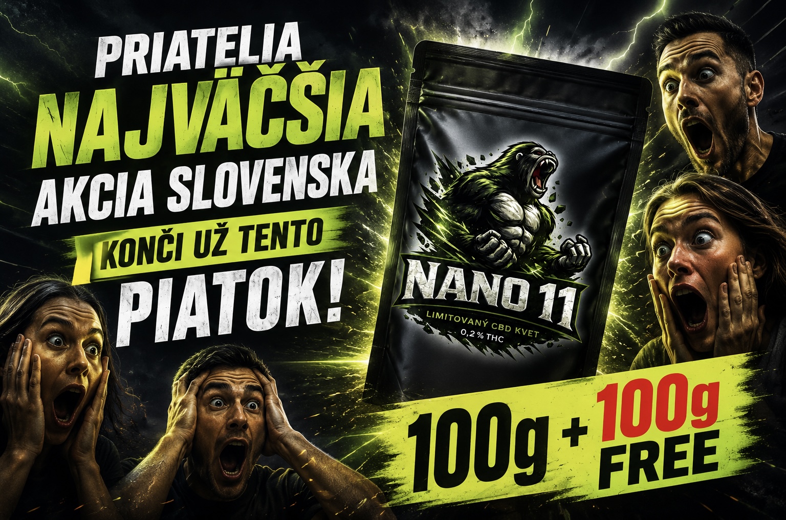 100g + 100g