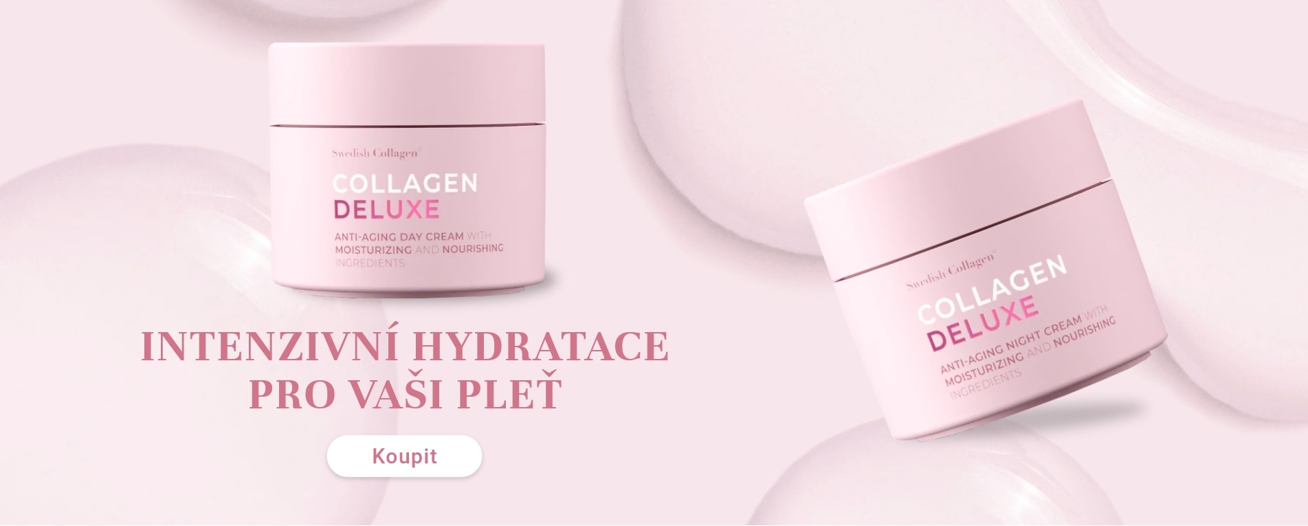Swedish Collagen Day cream & Night cream omlazující s hydratační