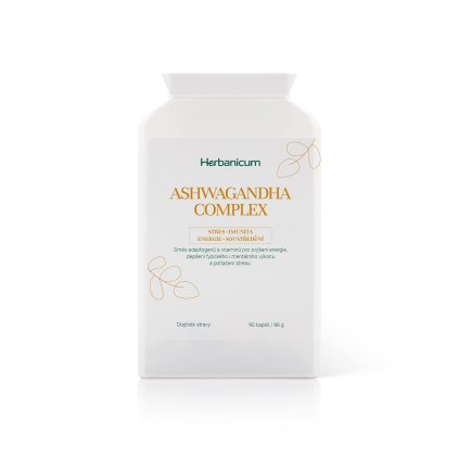 ASHWAGANDHA COMPLEX KSM-66 – adaptogenní bylinný komplex s vitamíny skupiny B (100 kapslí)
