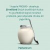 Obrázek porovnávající obsah probiotik v 1 kapsli Probio+ se 40 klasickými jogurty
