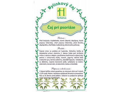 čaj pri psoriáze