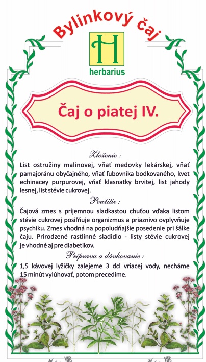 Čaj o piatej IV., 40 g